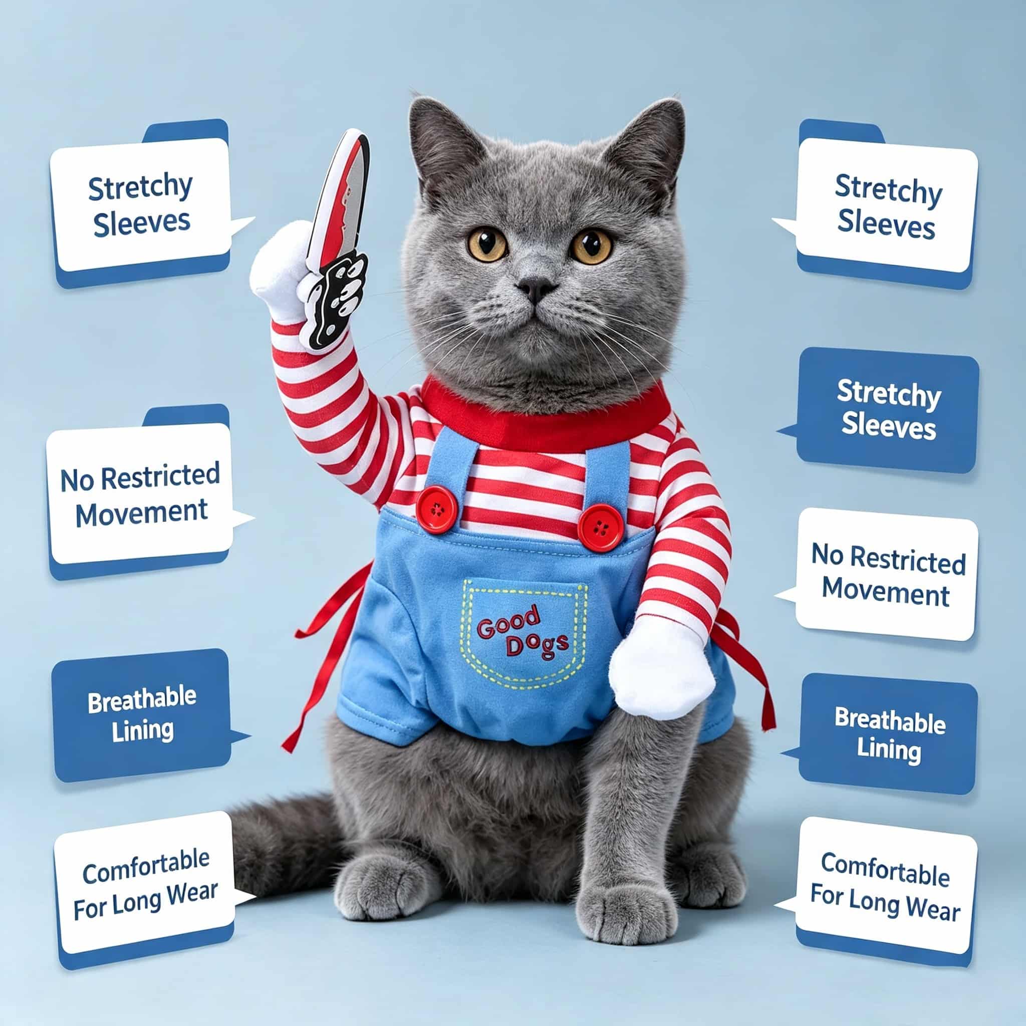 Cosplay Prop Blueprints - Costume da Chucky per Cani di