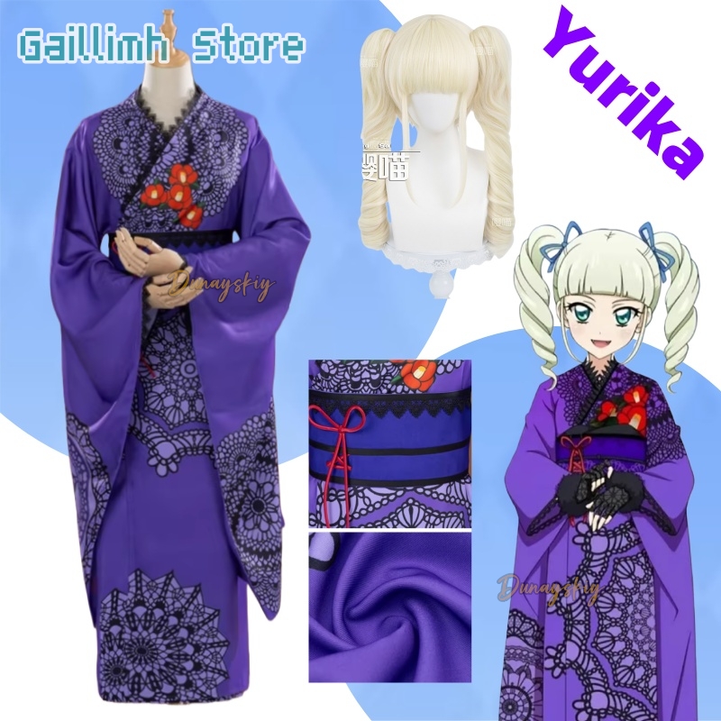 Cosplay Prop Pattern - Aikatsu! Yurika Toudou Yukata Kimono Costume