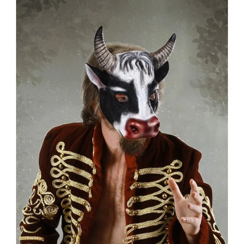 Cosplay Prop Foam - Maschera per testa di mucca animale