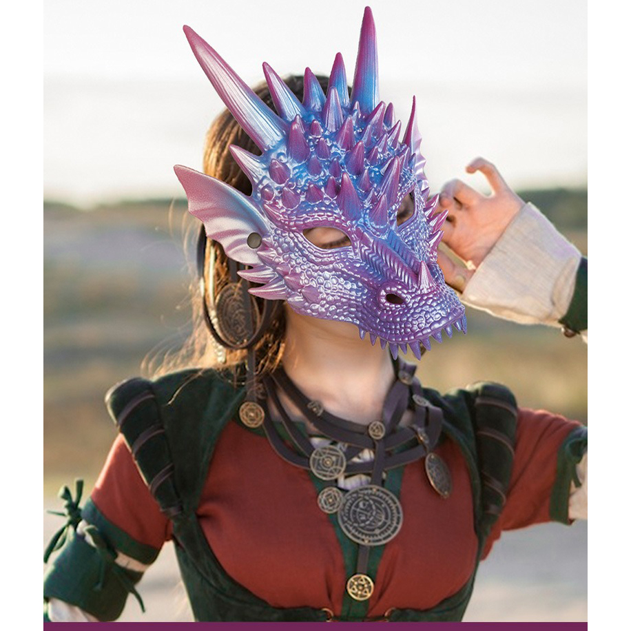 Maschera drago blu perla stamp - Cosplay Prop Blueprints recensione e prezzo
