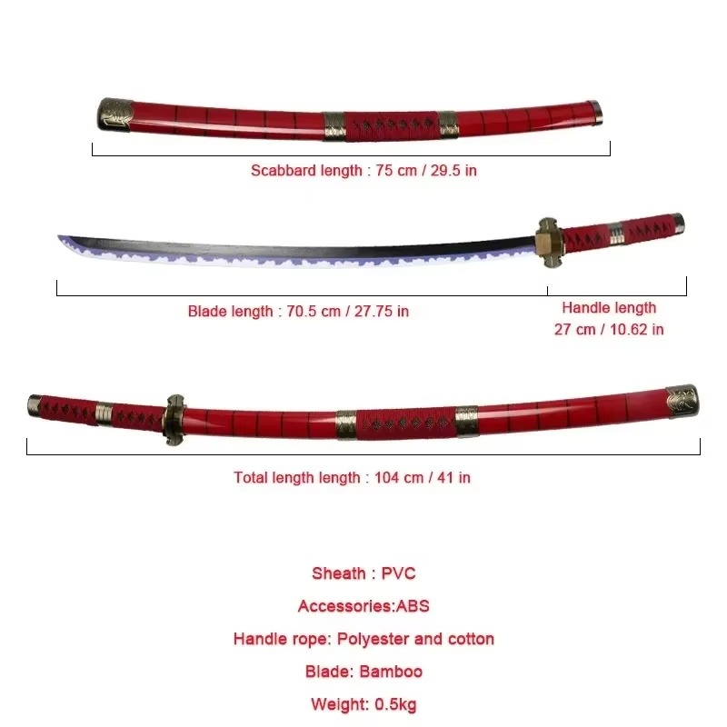 40incn Roronoa Zoro Katana Nin - Cosplay Prop Katana recensione e prezzo